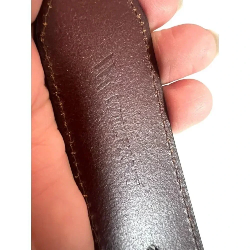 WOLFANT Brown Full Grain Leather Belt 59” Length